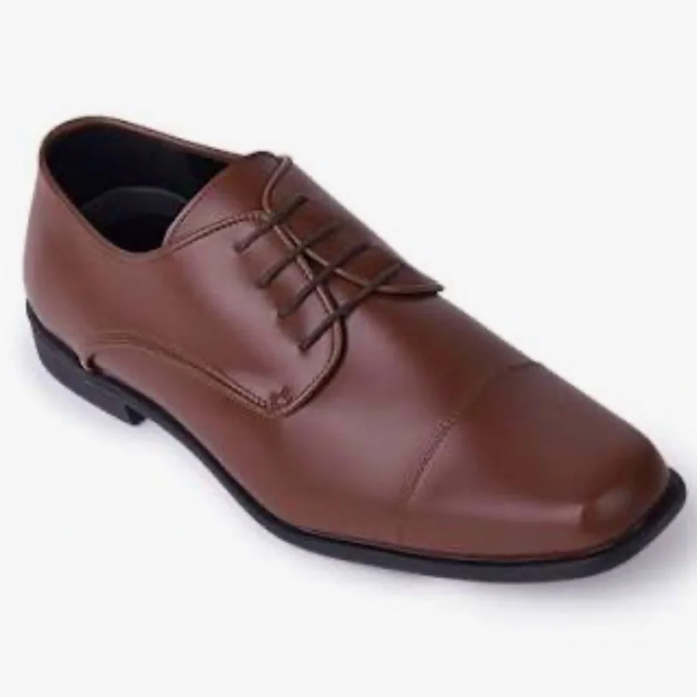 JFW Elegant Cognac Men's Oxfords